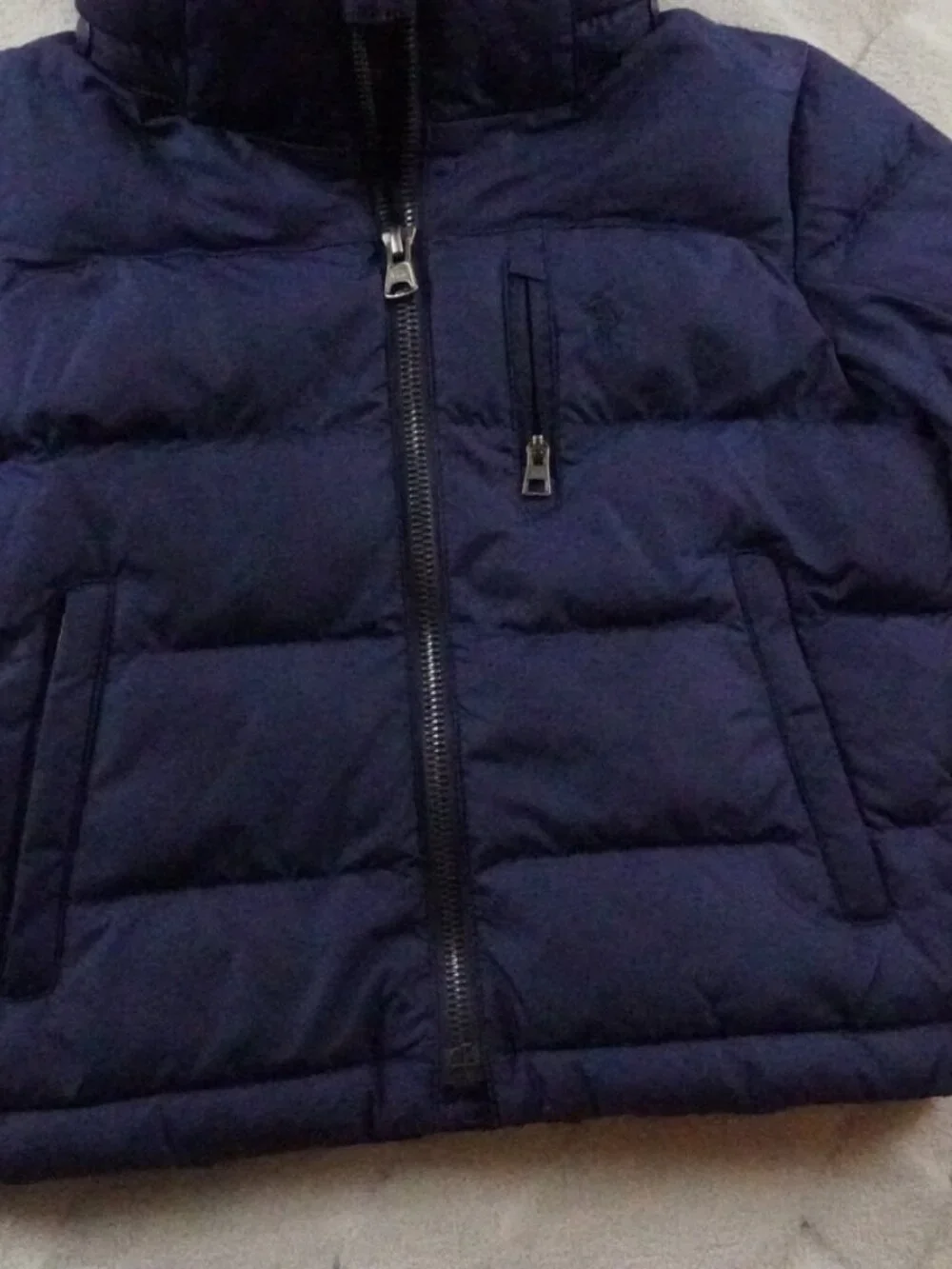 Polo Ralph Lauren Performance Puffer Jacket 2T Navy Full Zip Hooded